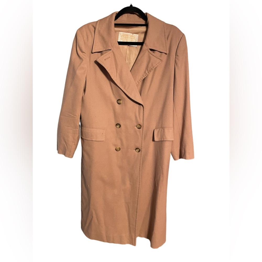 Vintage Pendleton Double Breasted Long Trench Coa… - image 1
